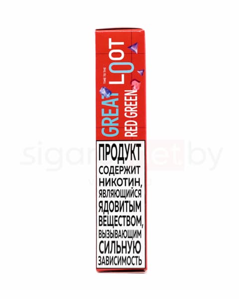 Жидкость Loot SALT - Great Red Green 30 мл ( 15 ± 3 мг ) ( Яблоко Гранат )