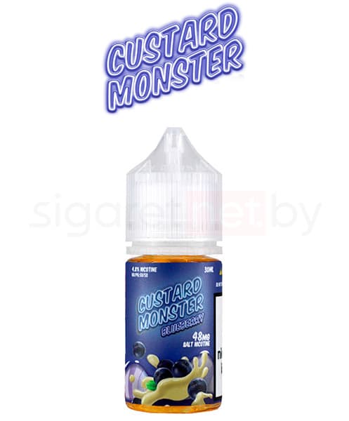 Жидкость Custard Monster SALT - Blueberry ( Черничный Заварной Крем ) 30 мл ( 20 мг )