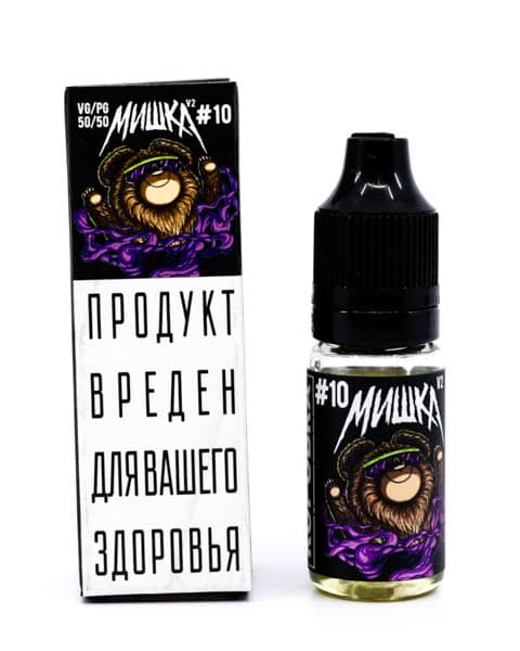 Жидкость МИШКА V2 #10 10 мл ( 17 ± 3 мг ) ( Виноградный Энергетик )