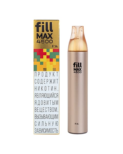 Одноразка fill MAX 4500 - Манго ( F14 ) ( 4.4 мл. Крепость 17 ± 3 мг\ мл )