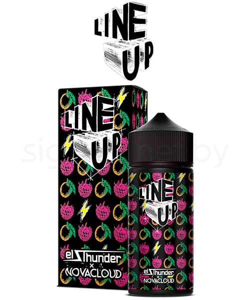 Жидкость Line Up - El Thunder x Novacloud ( Освежающий Напиток из Манго и Малины с Нежным Слоем Кремчиза ) 100 мл ( 3 мг )