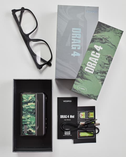 Мод VOOPOO DRAG 4 177W TC Mod ( Зеленый ) Gun Metal Forest Green