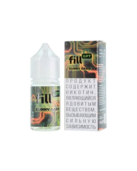 Жидкость fill GPT - Sunny Oasis ( Апельсин Лайм ) 25 мл ( 15 ± 3 мг )