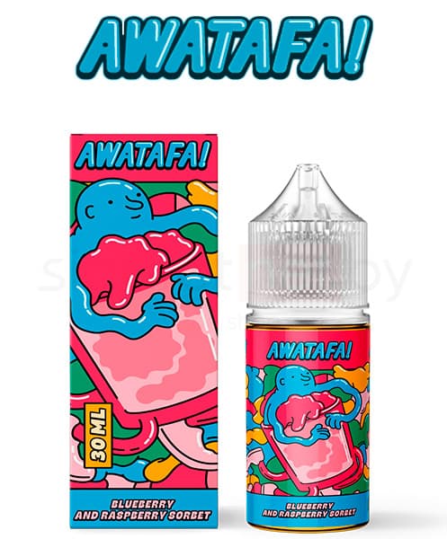 Жидкость Awatafa - Blueberry & Raspberry Sorbet ( Сорбет из Черники и Малины ) 30 мл ( 20 мг ) MIX