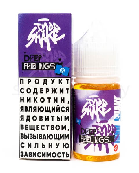 Жидкость INDO SHAKE SALT - Deep Feelings 30 мл ( 17 ± 3 мг ) ( Милкшейк с Ягодами )