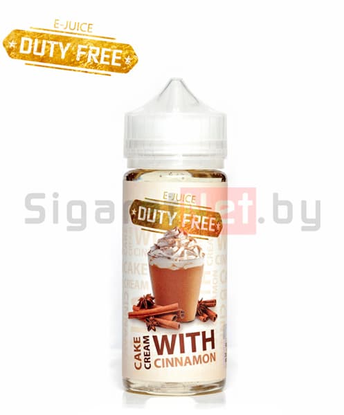 Duty Free White - Cinnamon Cake with Cream, (3 мг), 120 мл