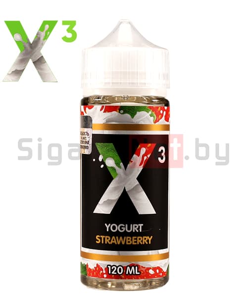 X-3 Yoghurt - Strawberry, 120 мл (3 мг)