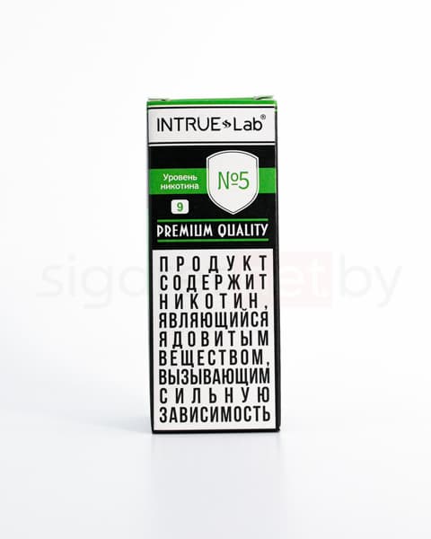 Жидкость INTRUE Lab №5 25 мл ( 9 мг ) ( Зеленое Яблоко )