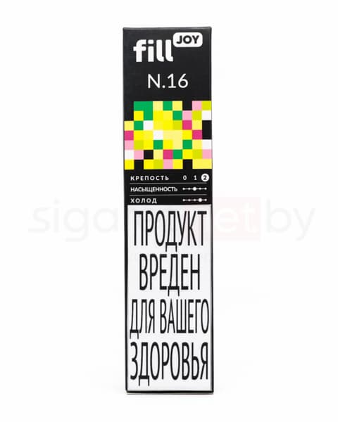 Электронная система курения ( одноразовая ) fill JOY 500 - 400 mAh - Энергетик ( N16 ) ( 2 мл. Крепость 17 ± 3 мг\ мл )