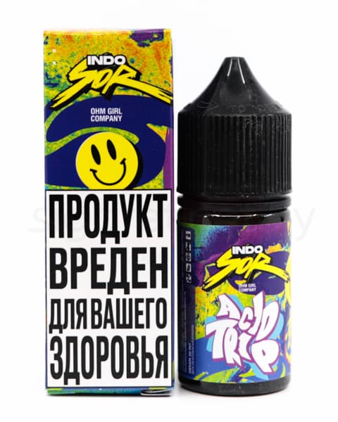 Жидкость INDO SOR SALT - Acid Trip 30 мл ( 17 ± 3 мг ) ( Ананас Апельсин )