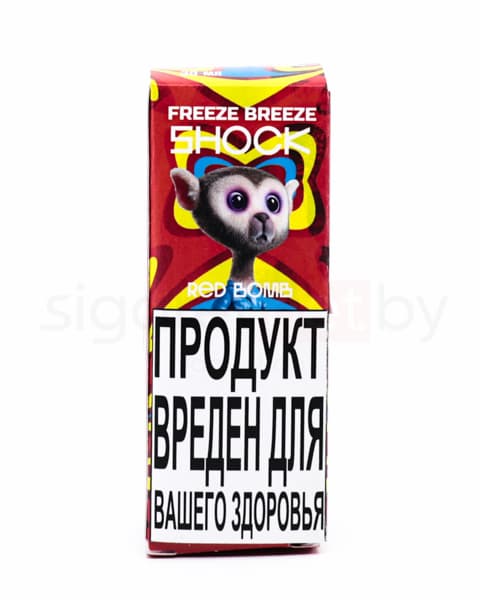 Жидкость Freeze Breeze Shock SALT - Red Bomb 30 мл ( 15 ± 3 мг ) ( Вишня )