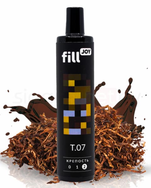 Электронная система курения ( одноразовая ) fill JOY 500 - 400 mAh - Табак ( T07 ) ( 2 мл. Крепость 17 ± 3 мг\ мл )