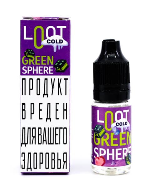 Жидкость Loot Cold SALT - Green Sphere 10 мл ( 15 ± 3 мг ) ( Лайм Кактус )