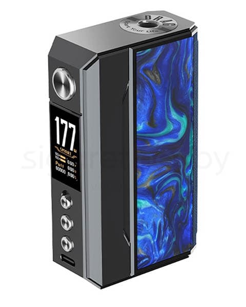 Мод VOOPOO DRAG 4 177W TC Mod ( Синий ) Gun Metal Ocean Blue