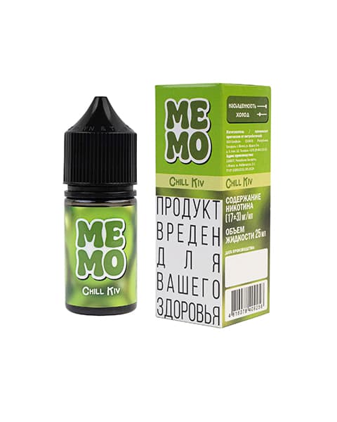 Чилийский Киви – Жидкость MEMO Chill Kiv 25 мл ( 17 ± 3 мг )