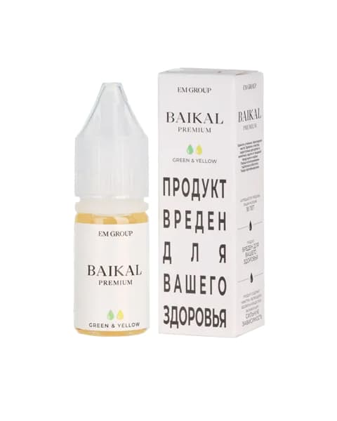 Жидкость BAIKAL - Green Yellow 10 мл ( 17 ± 3 мг ) ( Ананас Огурец )