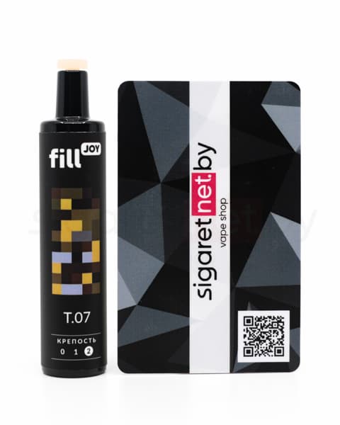 Электронная система курения ( одноразовая ) fill JOY 500 - 400 mAh - Табак ( T07 ) ( 2 мл. Крепость 17 ± 3 мг\ мл )
