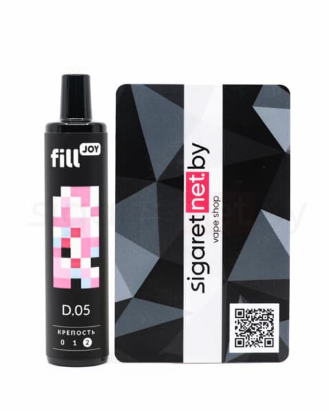 Электронная система курения ( одноразовая ) fill JOY 500 - 400 mAh - Сахарная Вата ( D05 ) ( 2 мл. Крепость 17 ± 3 мг\ мл )