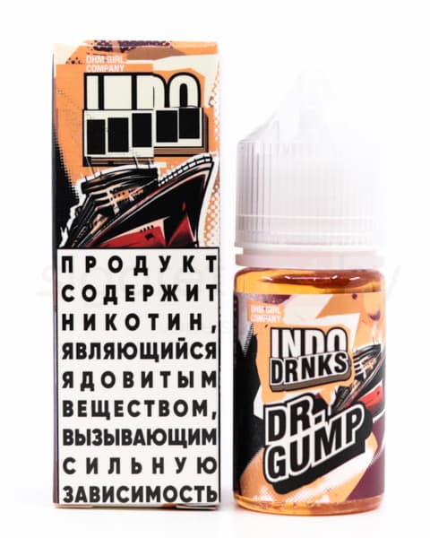 Жидкость INDO DRNKS SALT - DR.Gump 30 мл ( 17 ± 3 мг ) ( Ванильный Dr.Pepper )