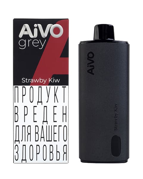 Киви Клубника – Одноразка AiVO grey (Strawby Kiw) ( 10 мл. Крепость 17 ± 3 мг\ мл )