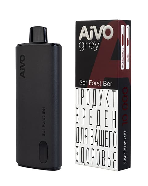 Кислая Клюква Брусника – Одноразка AiVO grey (Sor Forst Ber) ( 10 мл. Крепость 17 ± 3 мг\ мл )