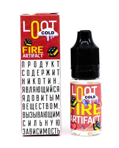 Жидкость Loot Cold SALT - Fire Artifact 10 мл ( 15 ± 3 мг ) ( Цитрусовый Микс )