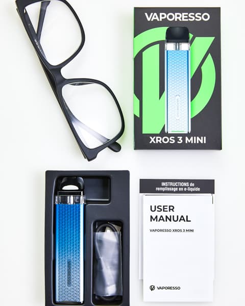 Вейп Vaporesso XROS 3 Mini Pod 1000 mAh - 2 мл. ( Голубой ) Sky Blue