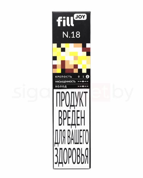 Электронная система курения ( одноразовая ) fill JOY 500 - 400 mAh - Пина Колада Ром ( N18 ) ( 2 мл. Крепость 17 ± 3 мг\ мл )