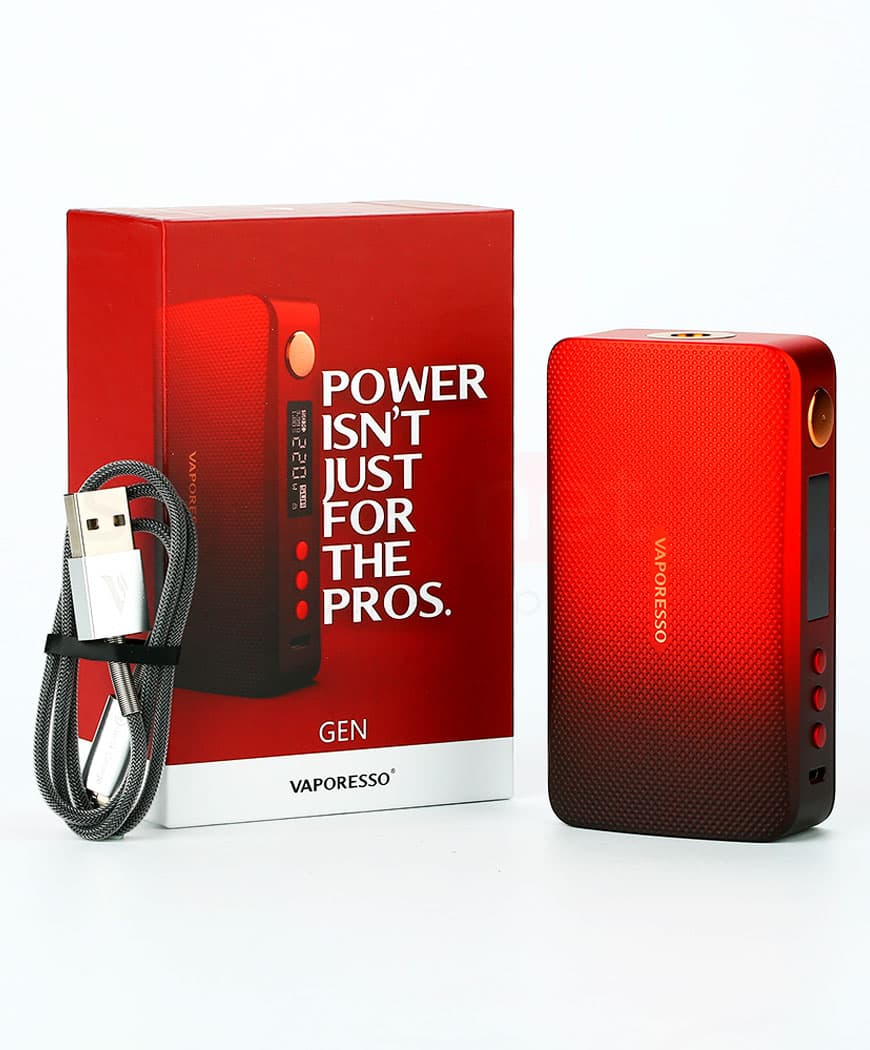 Батарейный мод Vaporesso GEN \ GEN S 220W TC ( без батареи ) ( Черно - Красный )