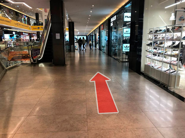 Схема прохода к магазину SigaretNet в ТЦ Galleria