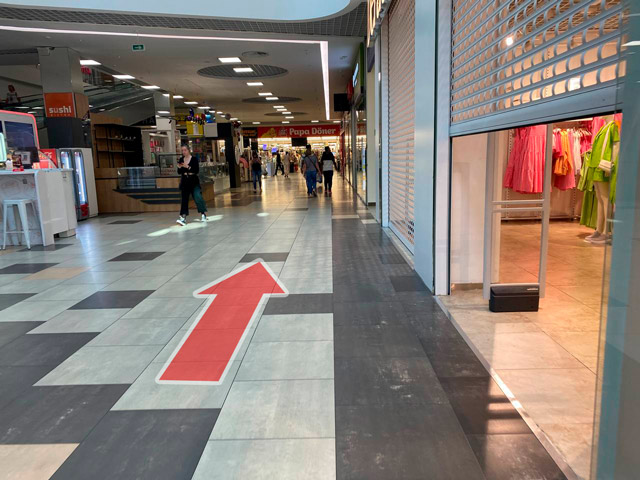 Схема прохода к магазину SigaretNet в ТРЦ Dana Mall