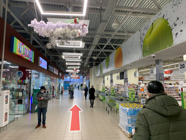 Схема прохода к магазину SigaretNet в гипермаркете Гиппо, Горецкого, 2