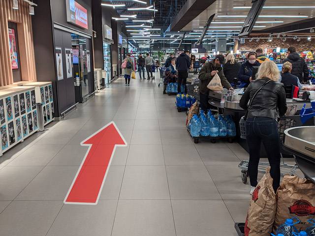 Схема прохода к магазину SigaretNet в супермаркете Виталюр на 9-м км. Московского шоссе