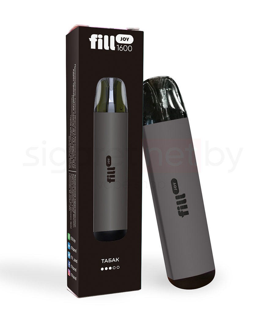 Одноразовая электронная сигарета Fill JOY 1600 - Табак (30 мг) (1600 затяжек)
