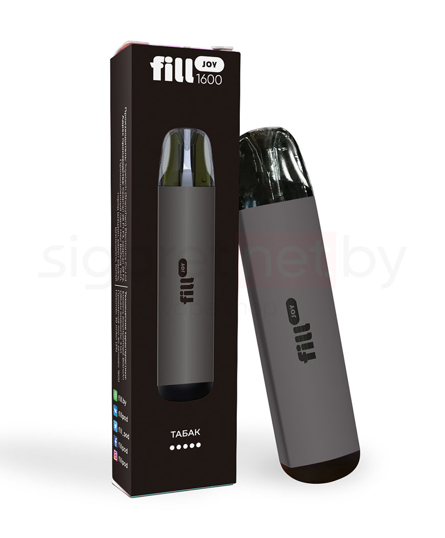 Одноразовая электронная сигарета Fill JOY 1600 - Табак (50 мг) (1600 затяжек)