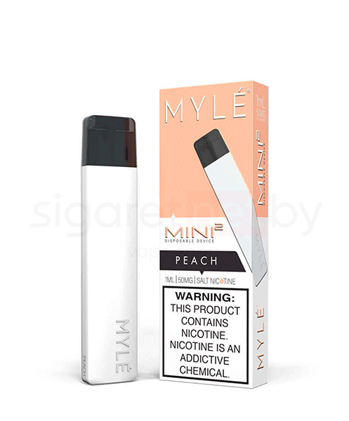 Одноразовая электронная сигарета MYLE Mini 2 Peach (Персик) 