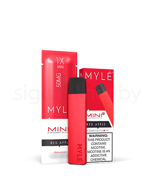Одноразовая электронная сигарета MYLE Mini 2 Red Apple (Красное Яблоко)