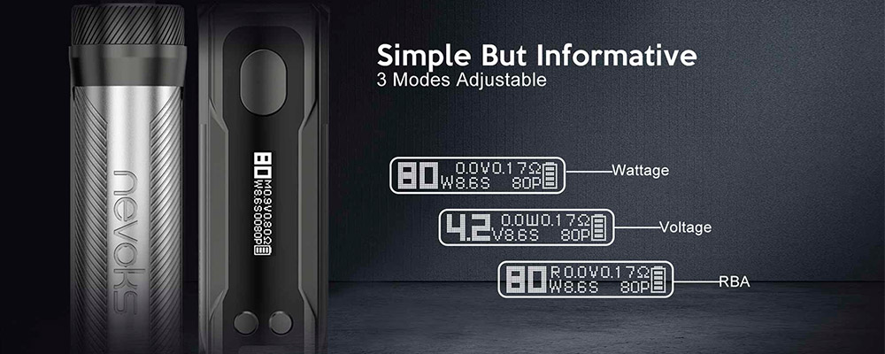 nevoks veego80 power modes