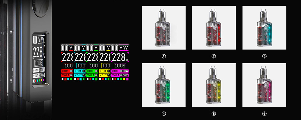 rincoe jellybox led colors