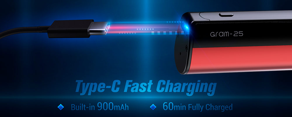 smok gram 25 charging
