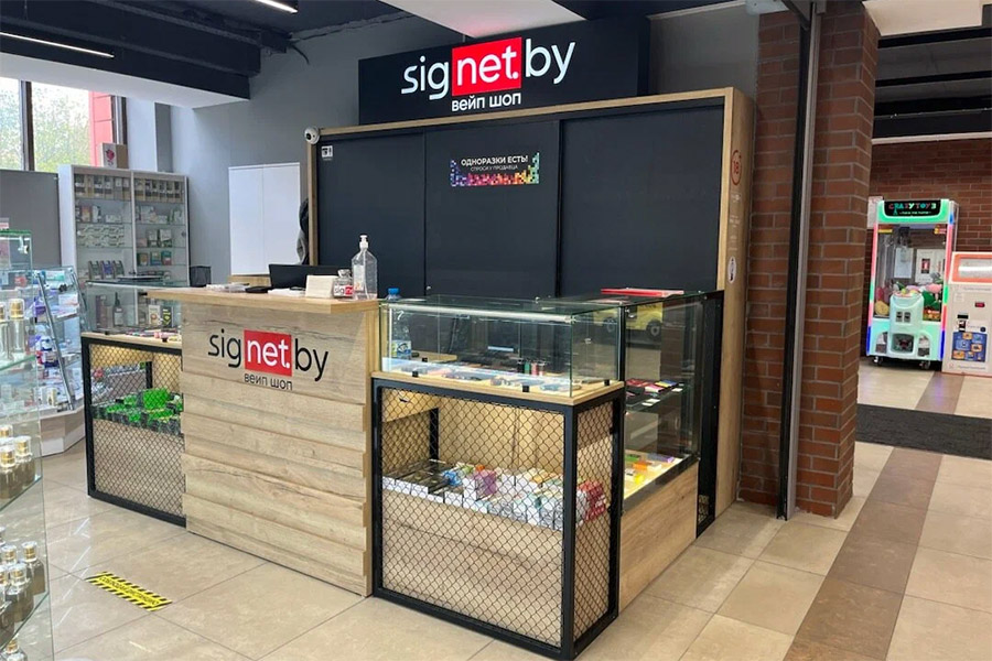 Вейп шоп в супермаркете 